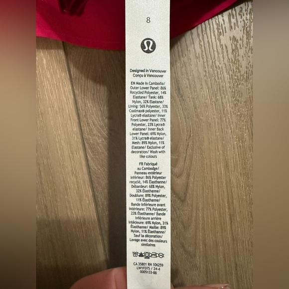 NWOT Box-Pleat Short Lined Tennis Dress in color passion - Picture 10 of 11